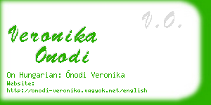 veronika onodi business card